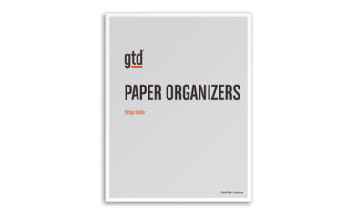 GTD Paper Organizers Setup Guide